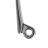 Ohrbügel Silber Schwarz 0,8 mm 5 Paar
