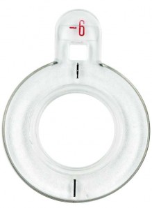 Refraktionsglas Transparenter Rand -cyl Rote Markierung-"Made in Germany"*