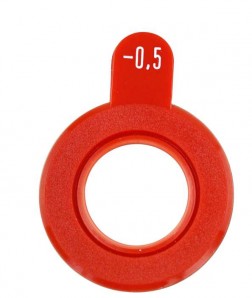 Refraktionsglas Roter Rand -sph-"Made in Germany"*