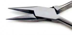 Halbrundzange "Economy" lange Spitzen