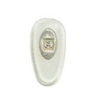 Seitenstege PVC soft Tropfen Silber 15 mm 10 Paar