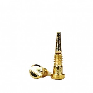 Federscharnierschrauben 1,4 mm Gold 100 Stück