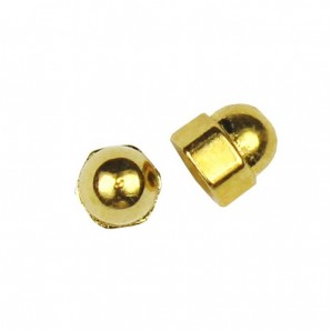 Sechskanthutmuttern 1,4 mm Gold 100 Stück