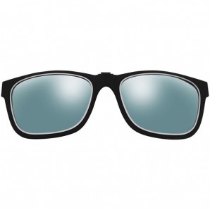 Flip Up Sonnenbrillenclip "Männchen" Silber verspiegelt