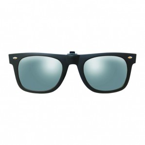 Flip Up Sonnenbrillenclip "Junior" Silber verspiegelt