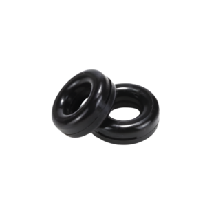 Anti-Rutsch Bügelenden Ringform Schwarz 1 Paar