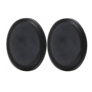 Anti-Rutsch Bügelenden Oval Schwarz 1 Paar