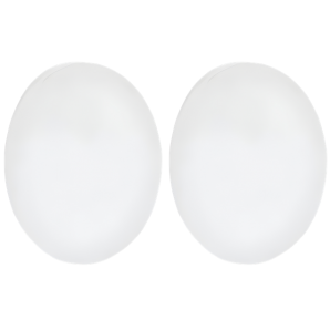 Anti-Rutsch Bügelenden Oval Farblos 1 Paar