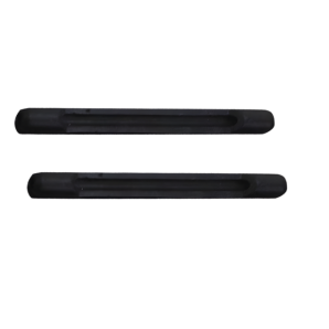 Anti-Rutsch Bügelenden schmal Schwarz 1 Paar