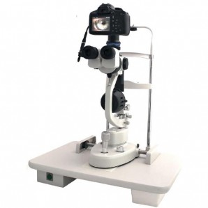 Spaltlampe "OPTOTEC Spezial" mit Kameraadaption sowie 5fach Wechsler