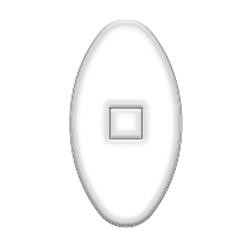 Seitenstege Polycarbonat Oval 13 mm