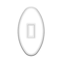 Seitenstege Polycarbonat oval 13 mm