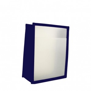 Arbeits-/Auftragstasche mit Fach DIN A6- Blau - 1 Stück