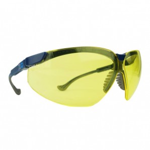 Schutzbrille kratzfest/beschlagfrei mit Gelben Gläsern*