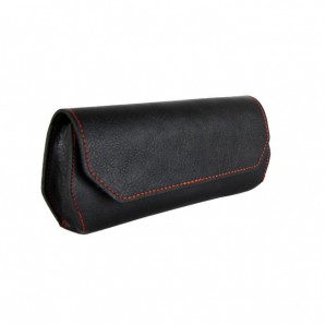 Kunstlederetui „Knöpfchen“ - Schwarz