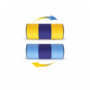 Zauberetui „Zille“ groß - Gelb/ Blau / Hellblau