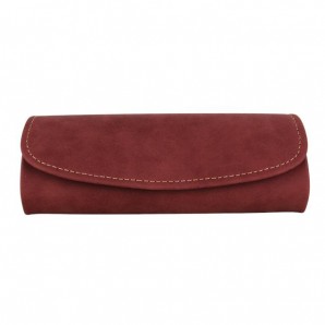 Halbrundetui "Kathleen" - Weinrot