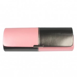 Halbrundetui „Ulli“ - Pink / Grau