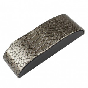 Klappetui „Tatti“ - Silbergrau / Schwarz