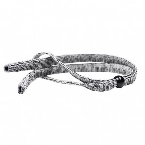 Elastische Brillensportbänder Schwarz meliert 5 Stück