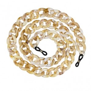 Brillenkette Acryl Beige 2 Stück
