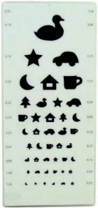 Sehzeichentafel "Kinderbilder" *