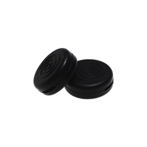 Anti-Rutsch Bügelenden rund Schwarz 1 Paar