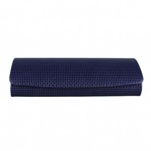 Halbrundetui "Celine" - Dunkelblau