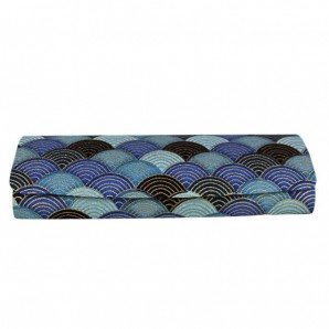 Halbrundetui "Celine" - Hellblau