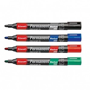 Permanentmarker 4er Set Etui 2- 5 mm