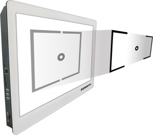 Sehzeichenbildschirm "Multi Vision Chart HLC-1000 mit Polarisation(linear)"