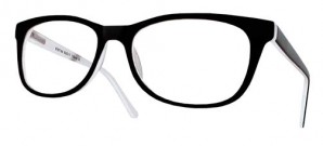 Acetatfassung "classic woman" Schwarz/ Weiß