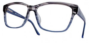 Acetatfassung "classic woman" Blau/ Grau
