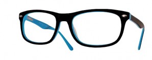 Acetatfassung "classic woman" Schwarz/ Blau