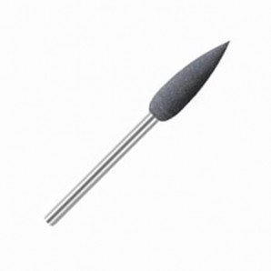 Silikonpolierer Flammenform mittel Ø 6 mm Schaft 2,35 mm 2 Stück