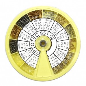 Sortiment "Montagematerial für randlose Fassungen" (750 Teile) *