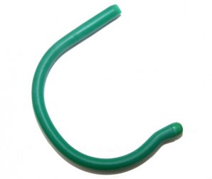 Sportbügelenden groß Bohrung Ø 1,35 mm Grün 5 Paar