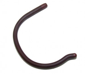 Sportbügelenden groß "F & W" Bohrung Ø 1,35 mm Bordeaux 1 Paar