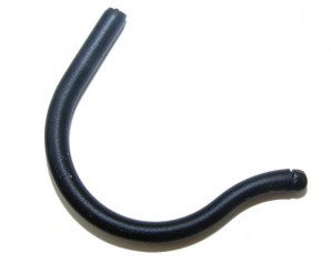 Sportbügelenden klein Bohrung Ø 1,35 mm Schwarz 5 Paar