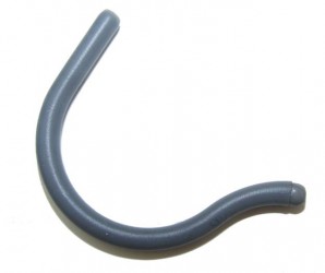 Sportbügelenden klein Bohrung Ø 1,35 mm Grau 5 Paar