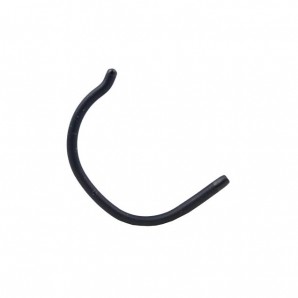 Sportbügelenden groß "F & W" Bohrung Ø 1,35 mm Schwarz 1 Paar