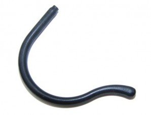 Sportbügelenden klein extraweich Bohrung Ø 0,95 mm Schwarz 1 Paar