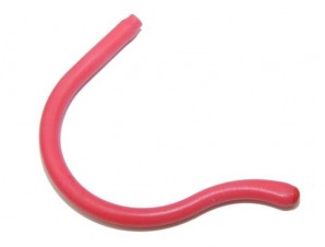 Sportbügelenden klein extraweich Bohrung Ø 1,35 mm Rot 1 Paar