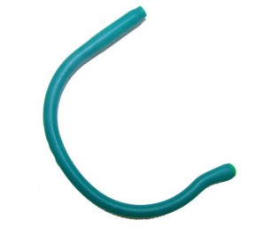 Sportbügelenden groß extraweich Bohrung Ø 1,35 mm Grün 1 Paar