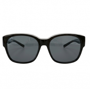 Überbrille "Trend" groß Schwarz Grau