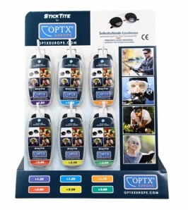 Verkaufsdisplay inkl. 6 Nahteilsegmentfolien "Stick Tite" *