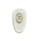 Seitenstege PVC soft Tropfen Silber 12 mm 10 Paar