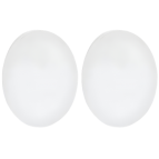 Anti-Rutsch Bügelenden Oval Farblos 1 Paar