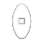Seitenstege Polycarbonat oval dünn 13 mm 20 Paar