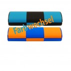 Zauberetui „Michi“ mittel lang - Orange / Blau / Schwarz